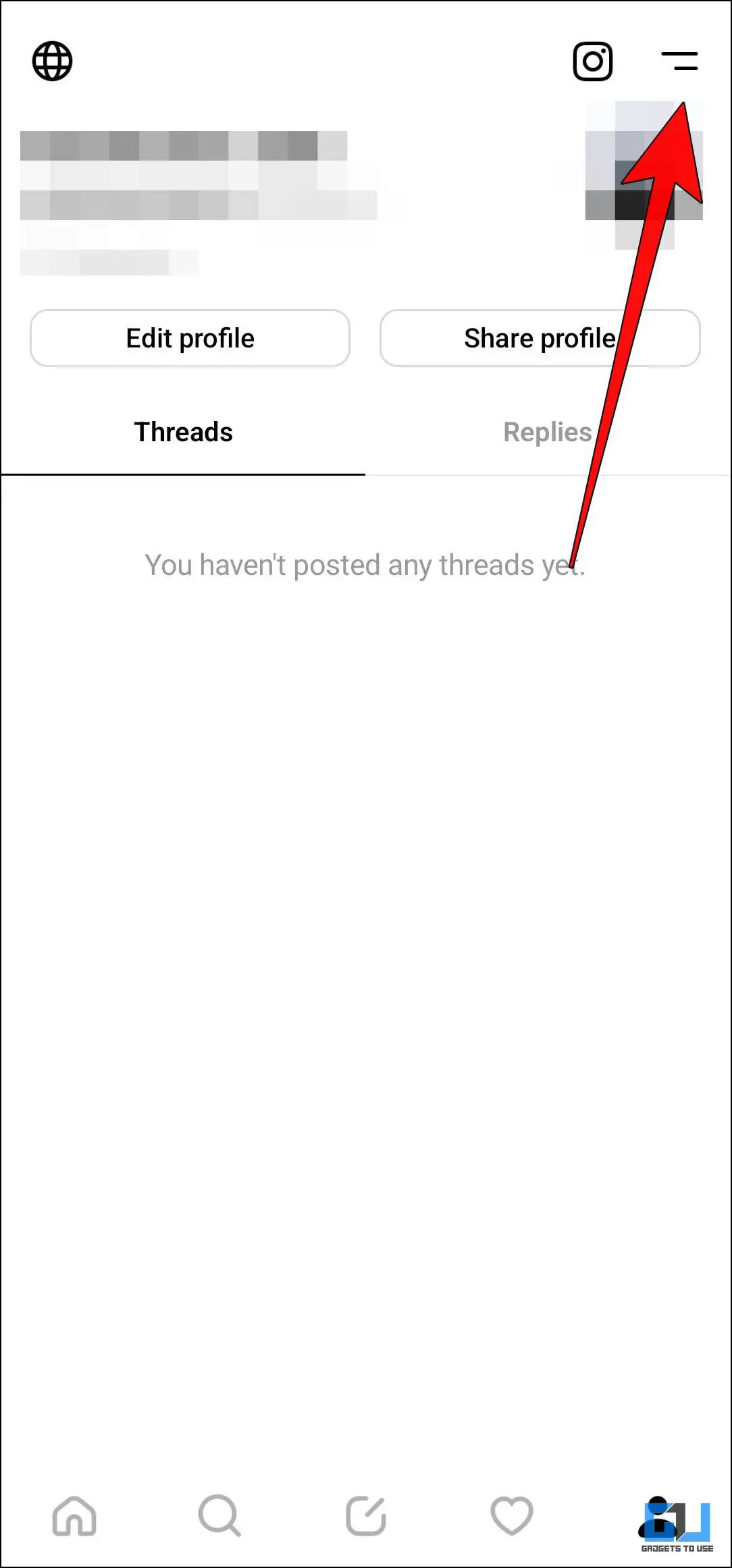 نام کاربری برنامه Threads را تغییر دهید